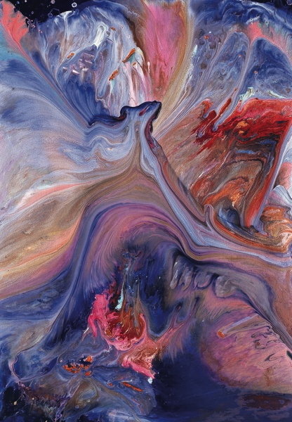 Detail of Dimensional Horizons, 1989 by Carolyn Mary Kleefeld