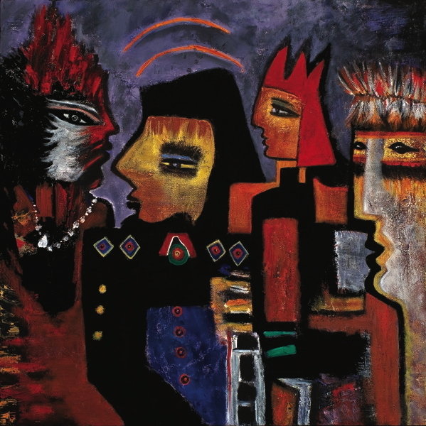 Detail of The Mavericks, 2010 by Carolyn Mary Kleefeld