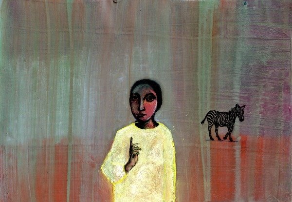 Detail of Zebra, 2005 by Gigi Sudbury