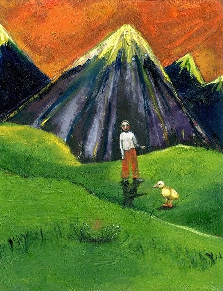 Detail of I Met A Chick, 2005 by Gigi Sudbury