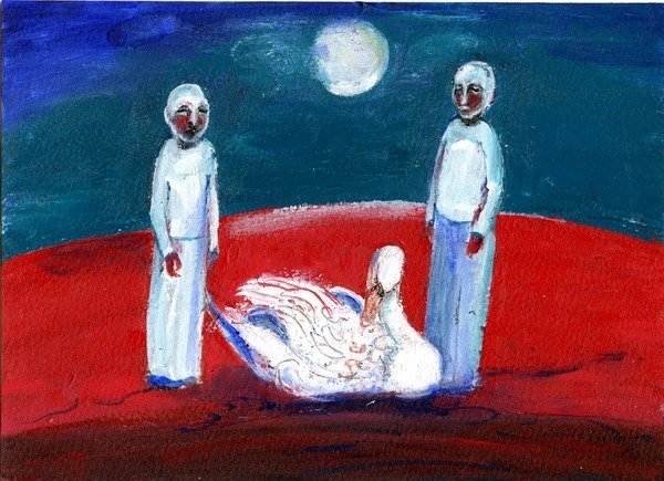 Detail of Swan, 2013 by Gigi Sudbury