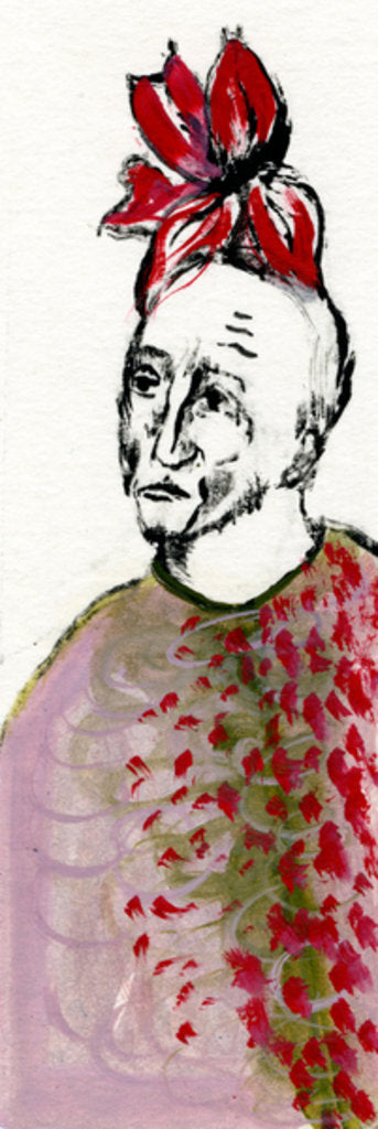 Detail of I Became a Red Flower, 2017 by Gigi Sudbury