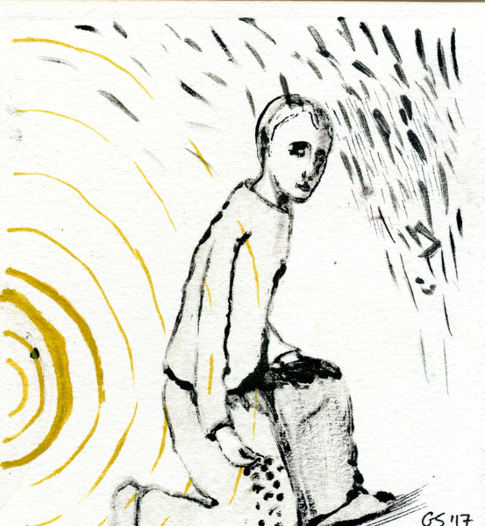 Detail of Between the Sun and the Rain, 2017 by Gigi Sudbury