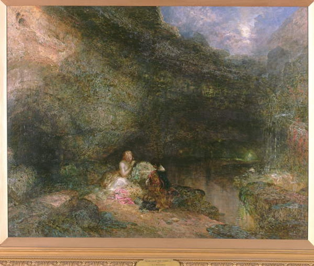 Detail of Scene from the Tempest by Alfred Woolmer