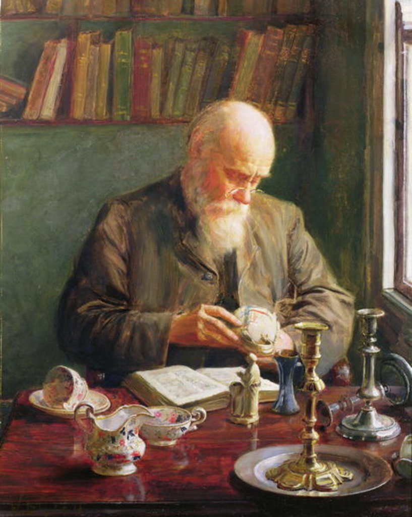 Detail of The Connoisseur by Walter Bonner Gash