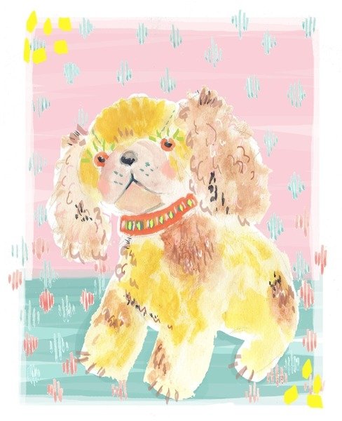 Detail of Spaniel, 2014 by Jo Chambers