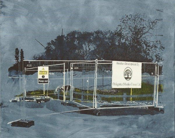 Detail of An impact on the landscape, 2014 by Catherine Sutcliffe-Fuller