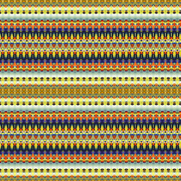 Detail of Tribal Orange Stripe by Robyn Parker