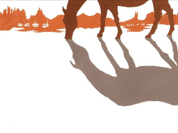 Detail of The American West, 2013 by Charlotte Orr