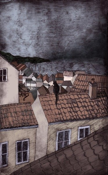 Detail of Under Milk Wood, 2013 by Charlotte Orr