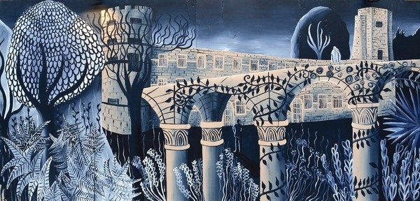 Detail of Oxford Castle and the Enchanted Forest, 2014 by Charlotte Orr