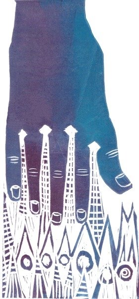 Detail of Hand, 2012 by Charlotte Orr