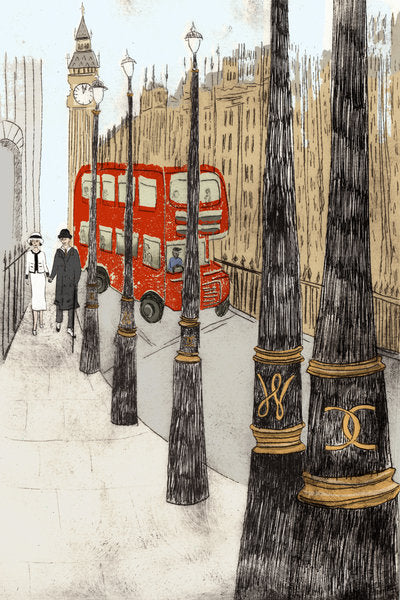 Detail of Westminster Love, 2014 by Charlotte Orr