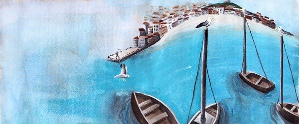 Detail of The Seagull's Tale, 2012 by Charlotte Orr