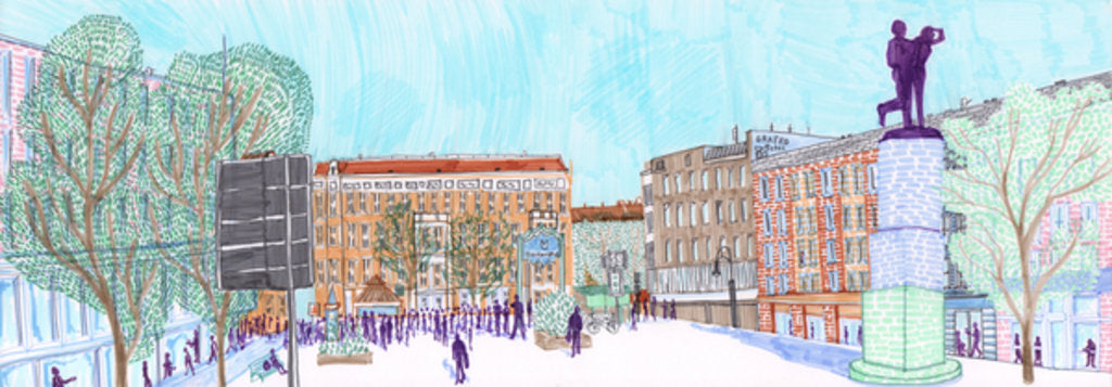 Detail of Hermannplatz, 2017 by Charlotte Orr