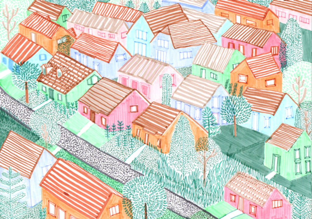 Detail of Althohenschönhausen, 2017 by Charlotte Orr