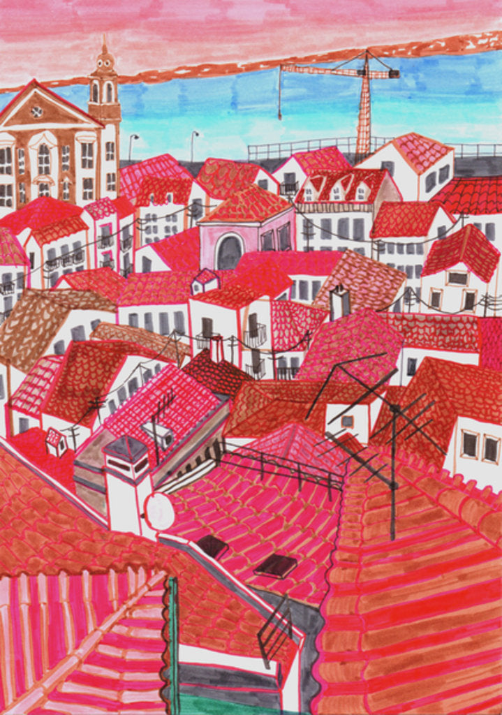 Detail of Lisbon, 2017 by Charlotte Orr