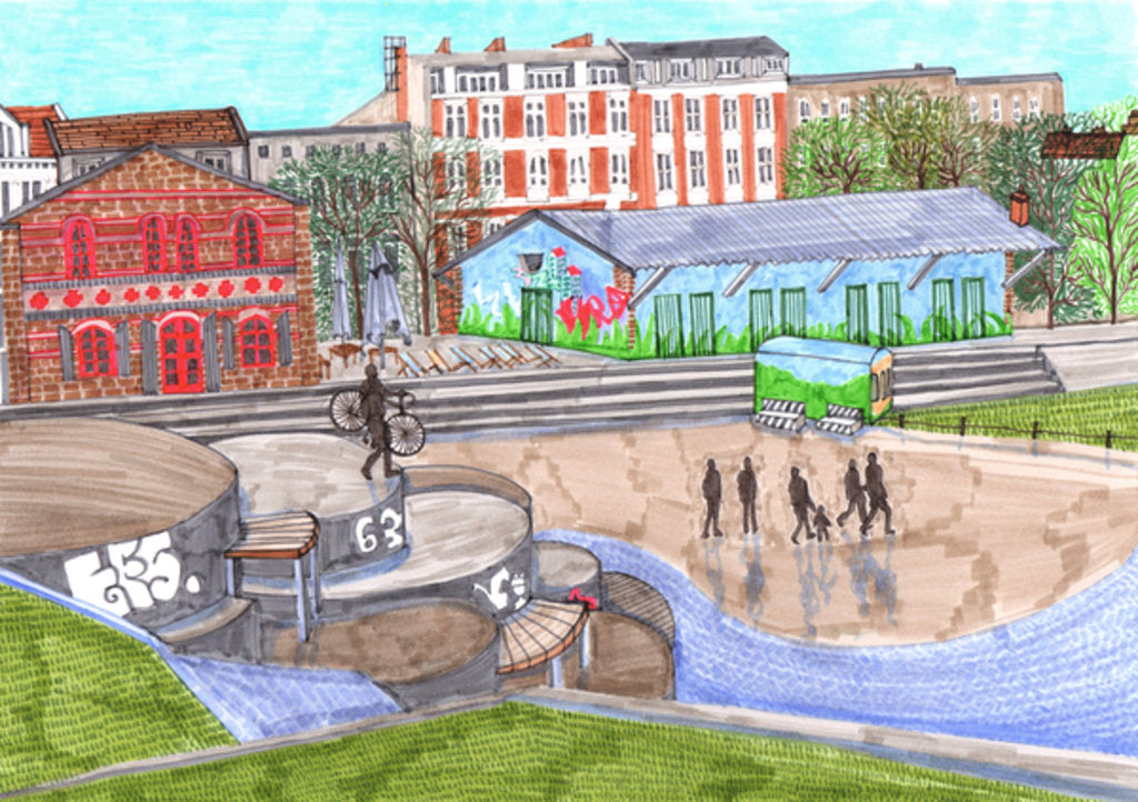 Detail of Görlitzer Park, 2017 by Charlotte Orr