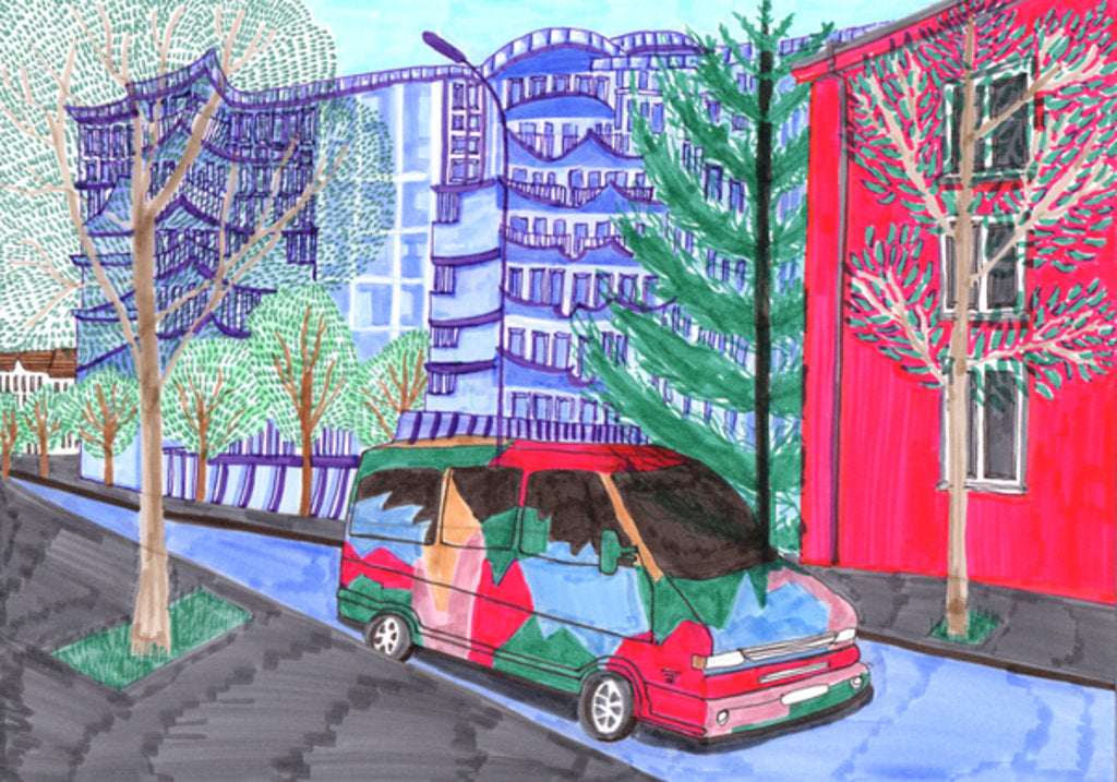 Detail of Koloniestraße, Wedding, 2017 by Charlotte Orr