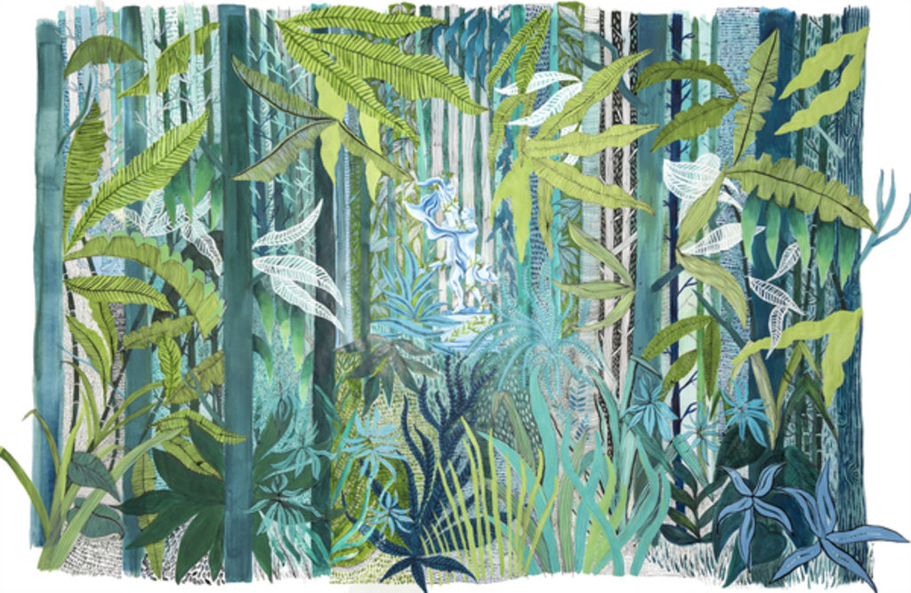 Detail of Love in the Forest, 2017 by Charlotte Orr