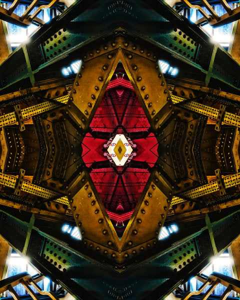 Detail of Red Gold Green, 2015 by Ant Smith