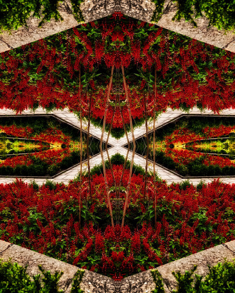 Detail of Red Flower Bed, 2015 by Ant Smith