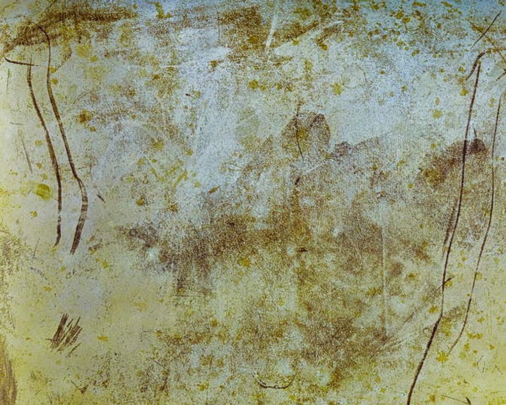 Detail of Other Worlds No 1 - Patterns in Seat Leather, 2018 by Ant Smith