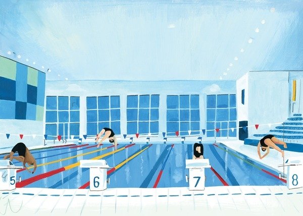 Detail of Lewisham Pool, 2015 by Grace Helmer