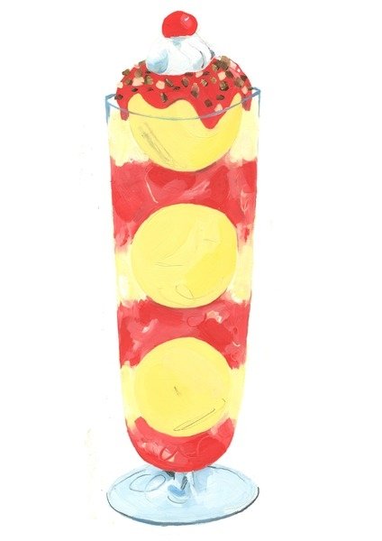 Detail of Parfait, 2013 by Grace Helmer