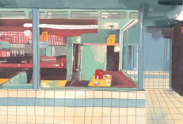 Detail of Diner, 2012 by Grace Helmer