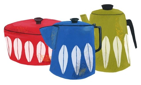 Detail of Pots and Kettle, 2014 by Grace Helmer