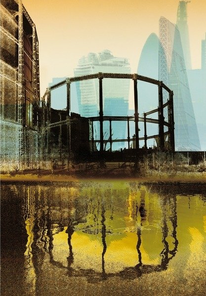 Detail of Broadway Gas Tower, 2013 by Martin Mossop