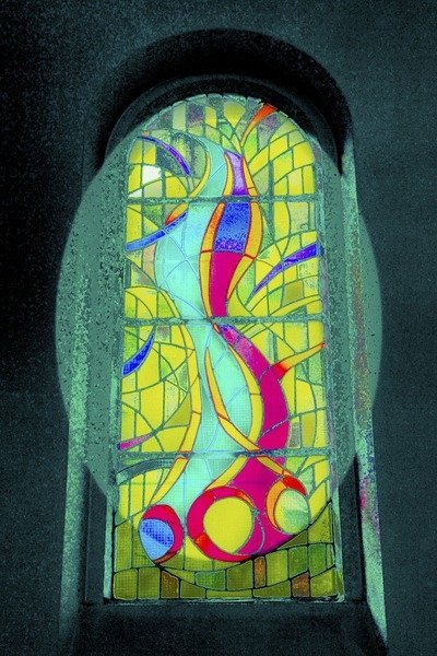 Detail of Green Swirls by Joy Lions