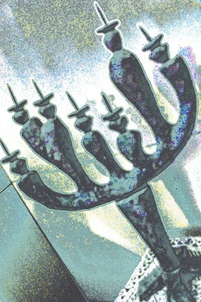 Detail of On the Corner Table by Joy Lions