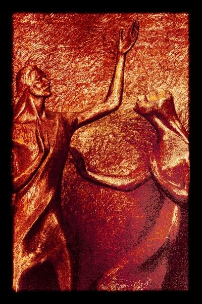 Detail of The Lord's Prayer by Joy Lions