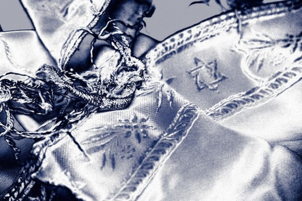 Detail of Dunny's Tallis, 2016 by Joy Lions