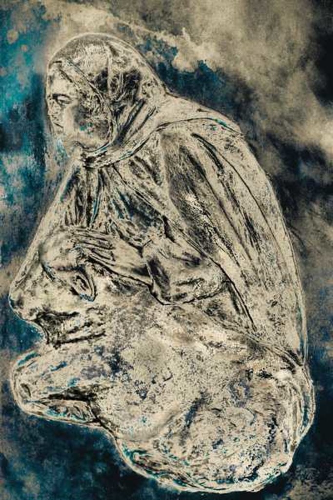 Detail of Servant in the Manger, 2016 by Joy Lions