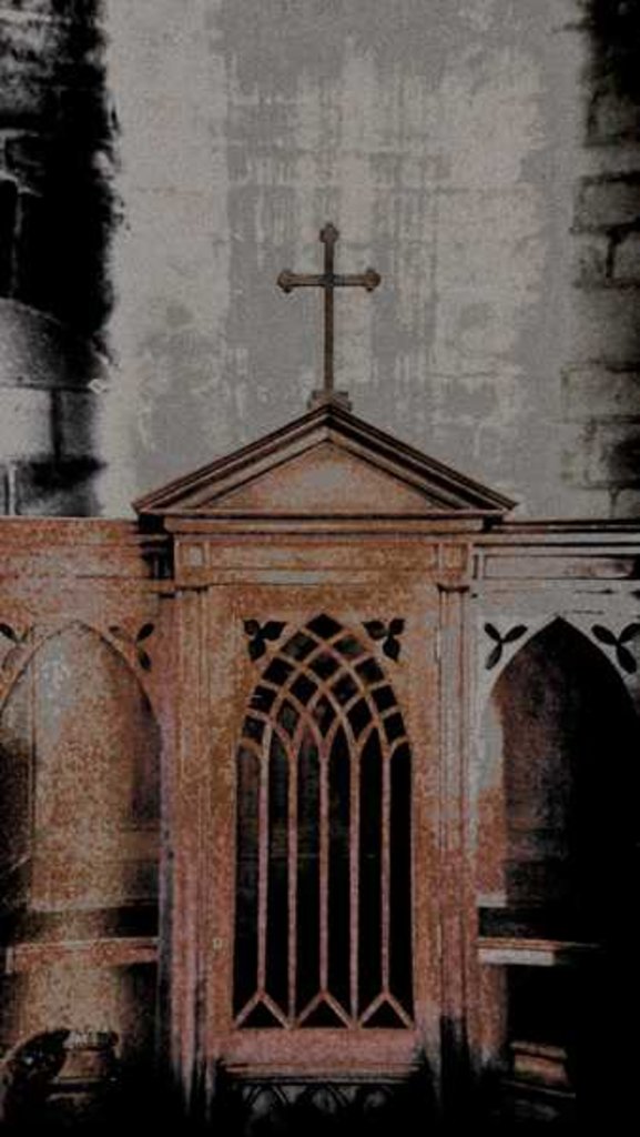 Detail of The Confessional, 2016 by Joy Lions