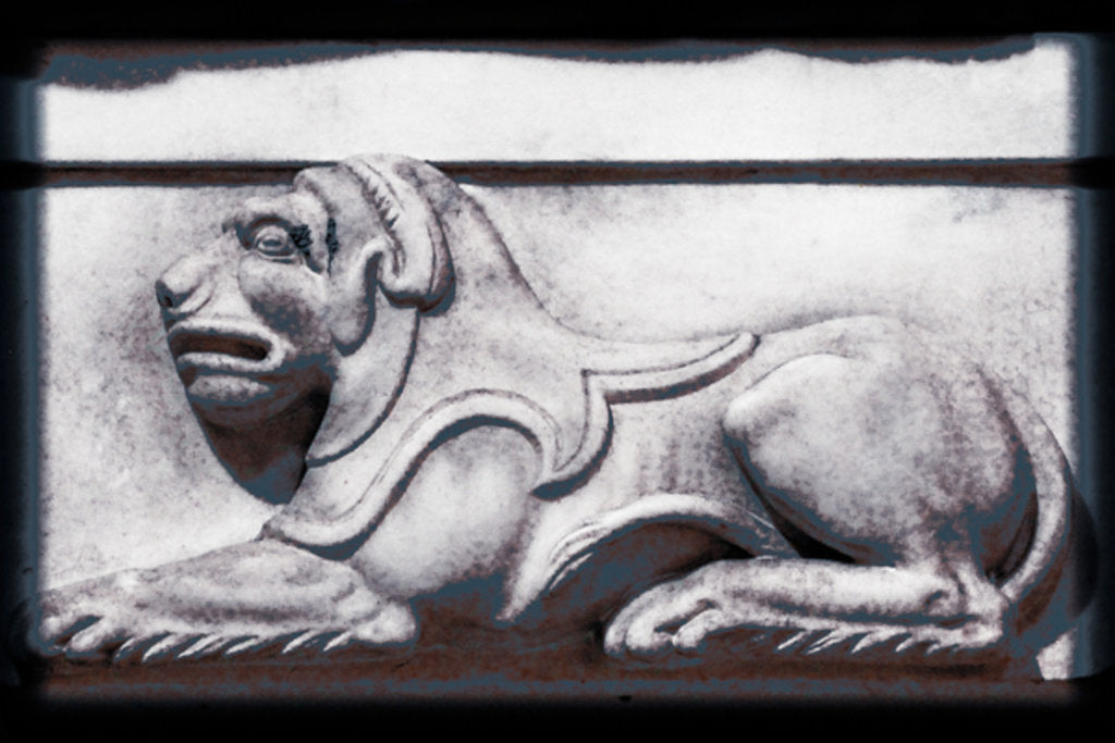Detail of The Lion Turneth Not Away for Any by Joy Lions