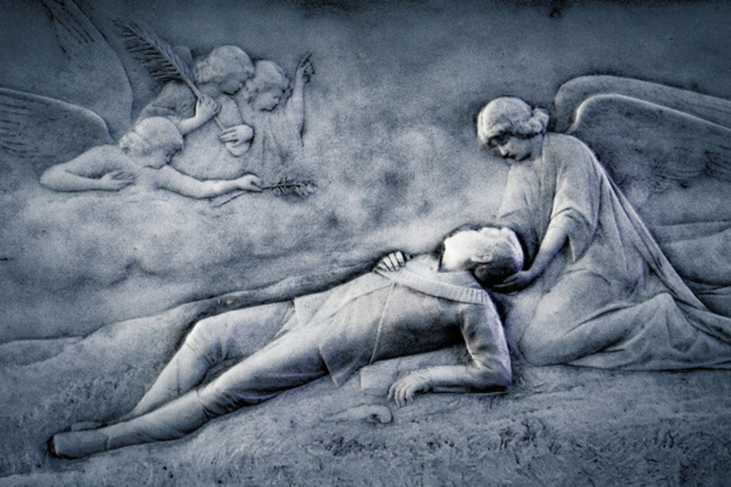 Detail of Blessing of the Angels; from the series St. Mary's Cathedral, 2017 by Joy Lions