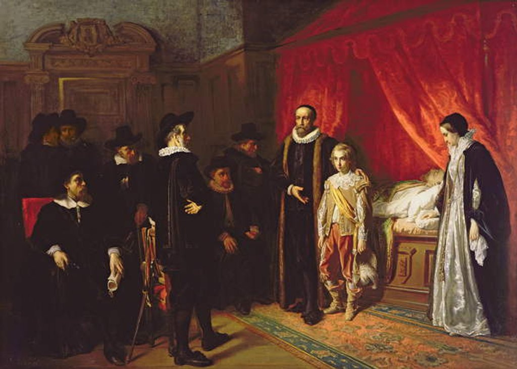 Detail of The Death of William the Silent Stadholder of the Netherlands by Jozef Israels