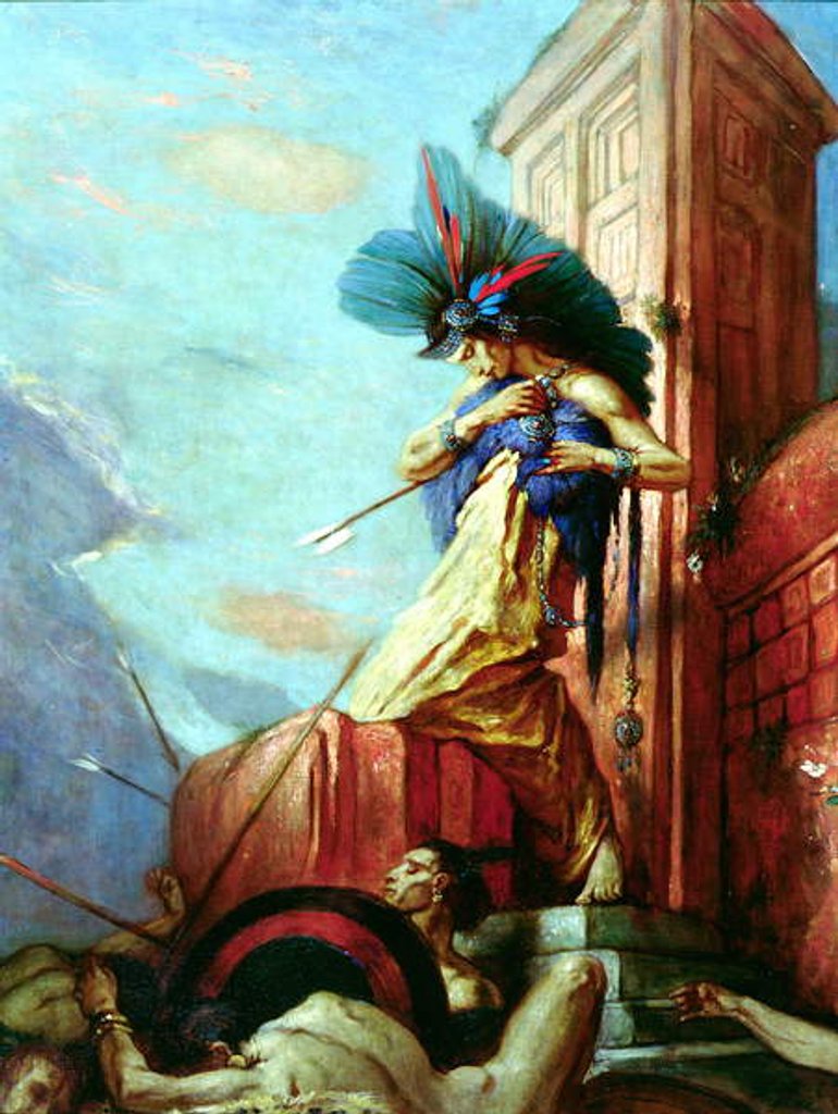 Detail of The Death of Montezuma by Charles Ricketts