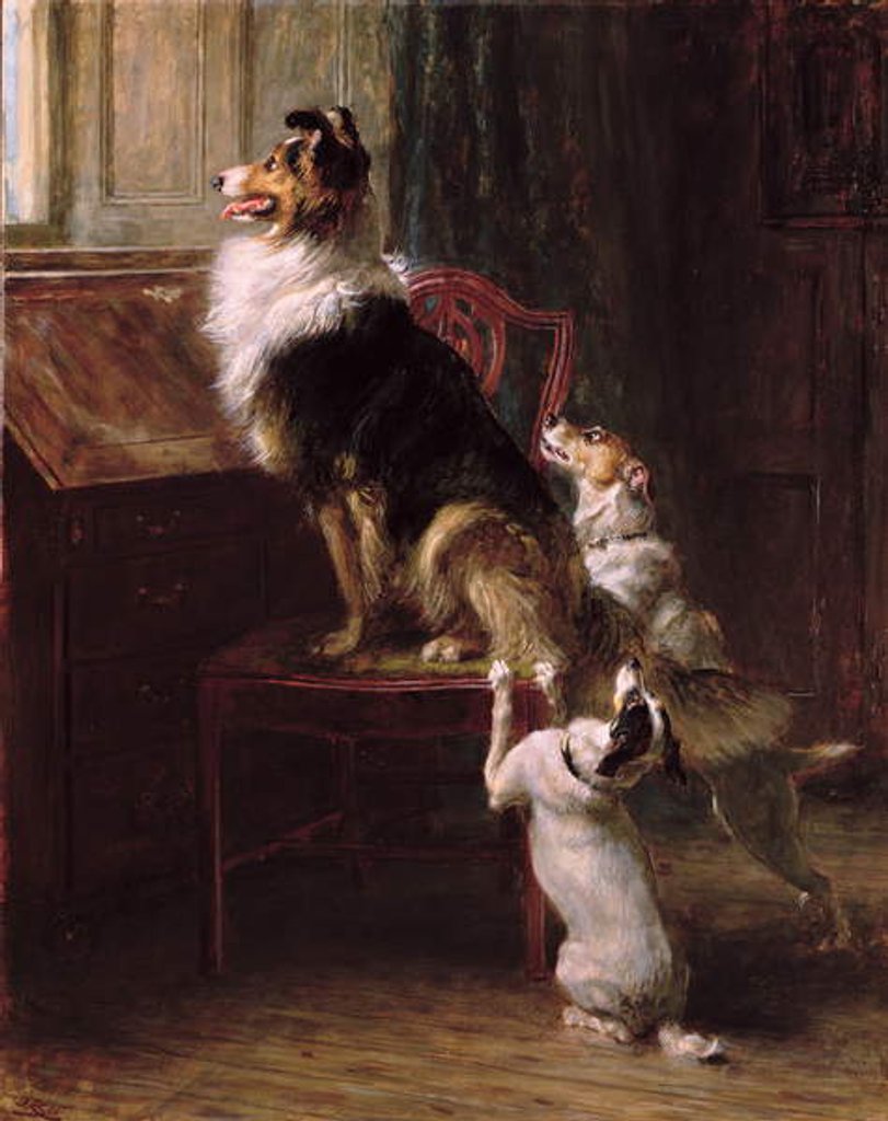 Detail of A Reserved Seat, 1901 by Briton Riviere