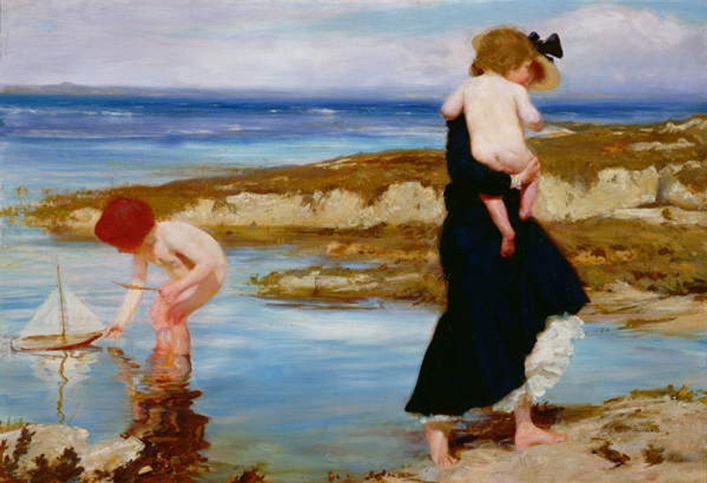 Detail of Water Babies, 1903 by Charles Sims