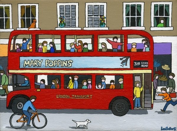 Detail of London Bus, 2015 by Lee Sellers
