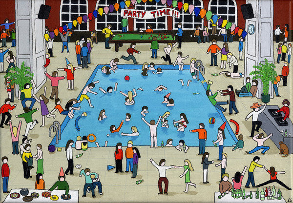 Detail of Party Time, 2015 by Lee Sellers