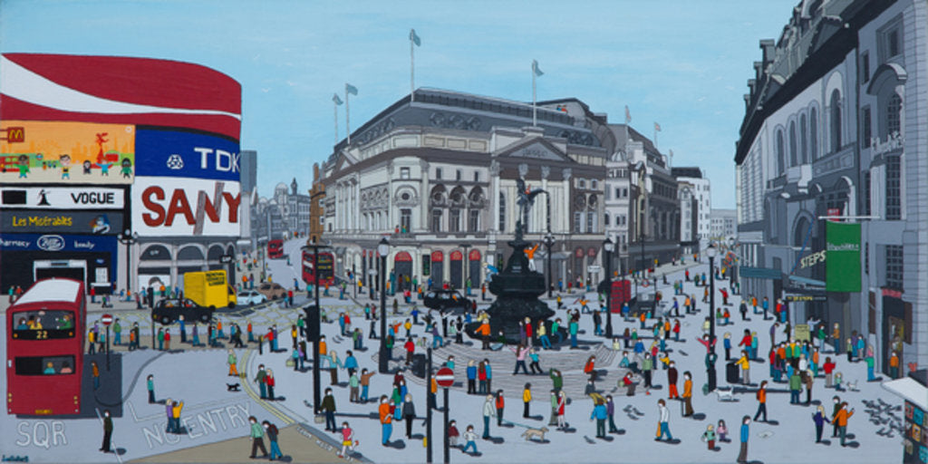 Detail of Piccadilly Circus, 2015 by Lee Sellers