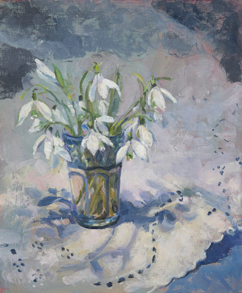 Detail of Snowdrops, 2013 by Sue Wales