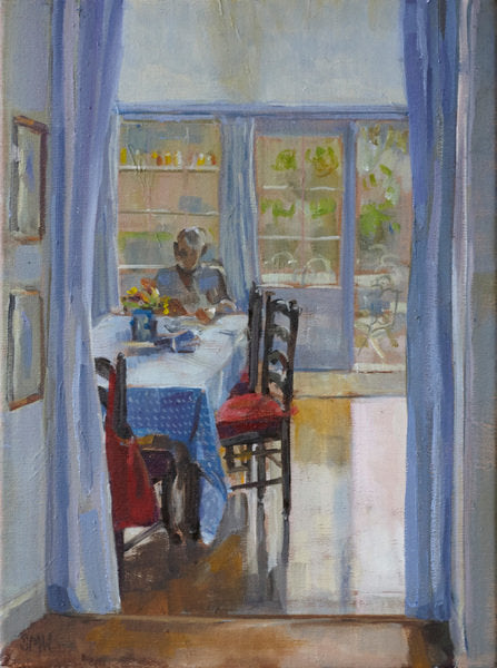 Detail of Interior with reflections, 2011 by Sue Wales