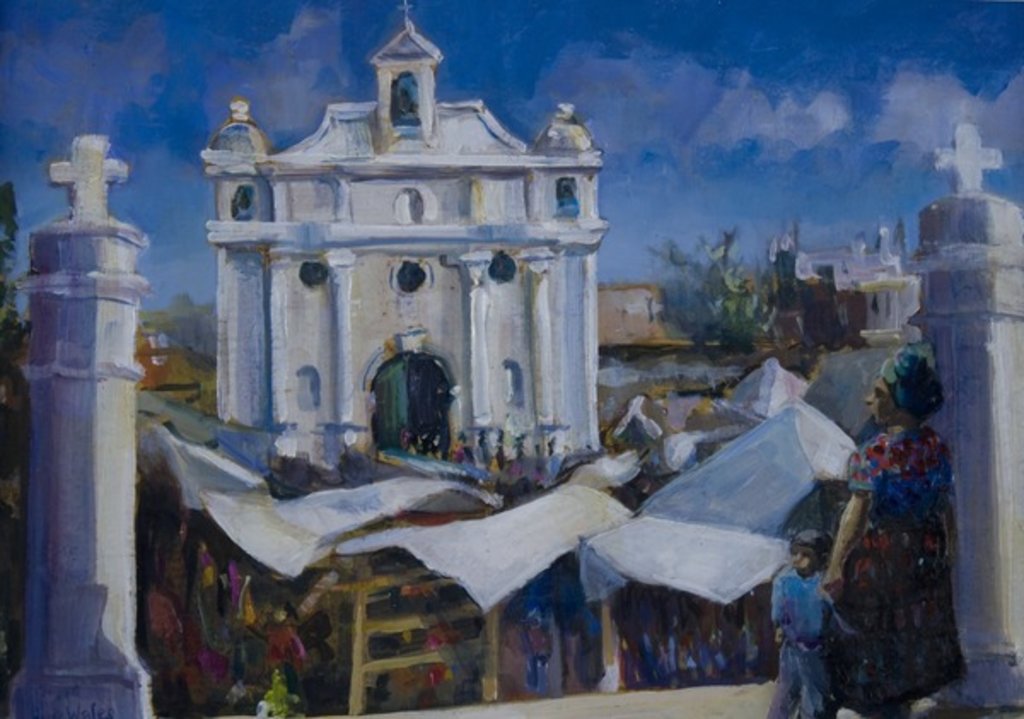Detail of Market day Guatemala, 2011 by Sue Wales